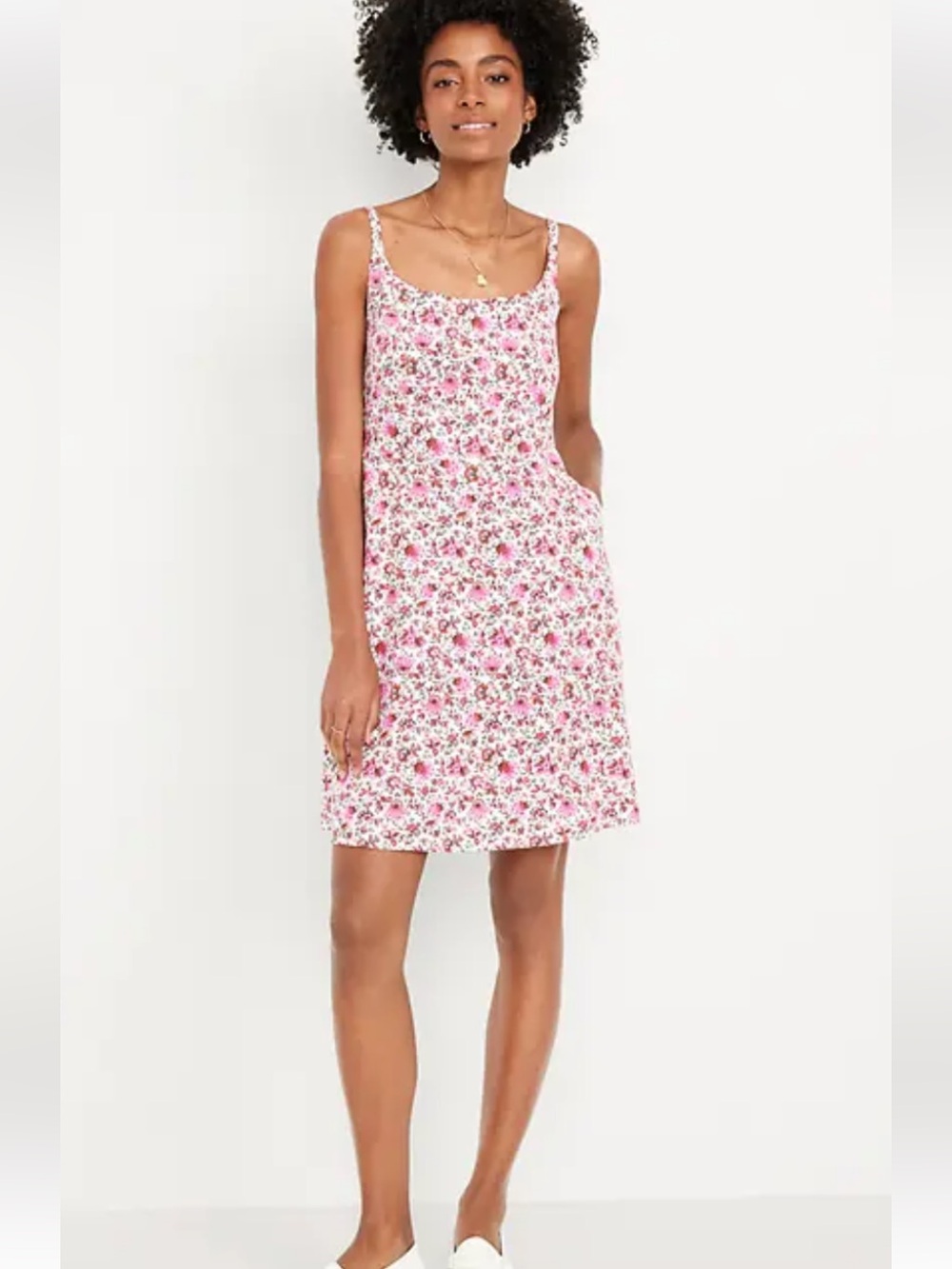LN- Fit-n-Flare Pink Floral Mini